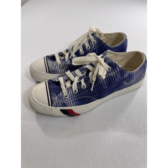 Pro-Keds Other - Pro-Keds Sneakers Royal Lo Tie Dye Seersucker Men's Cap Toe Size 8 Blue PK62758